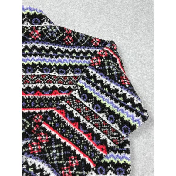 DSG Youth Girls Size XL Cozy Fleece Full Zip Jacket Funky Fair Isle NWT - Picture 10 of 12